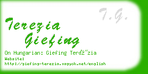 terezia giefing business card